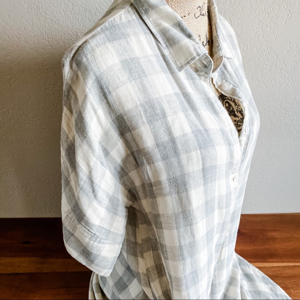 White Crow Gingham Tunic